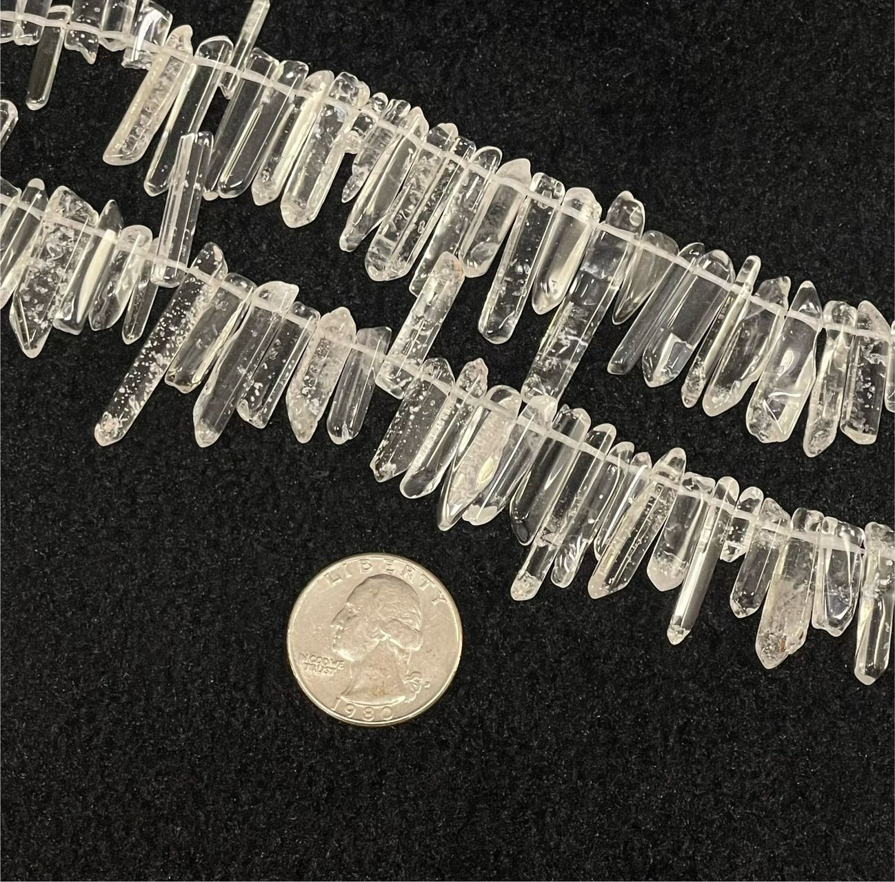 Crystal Quartz Points Strands-1