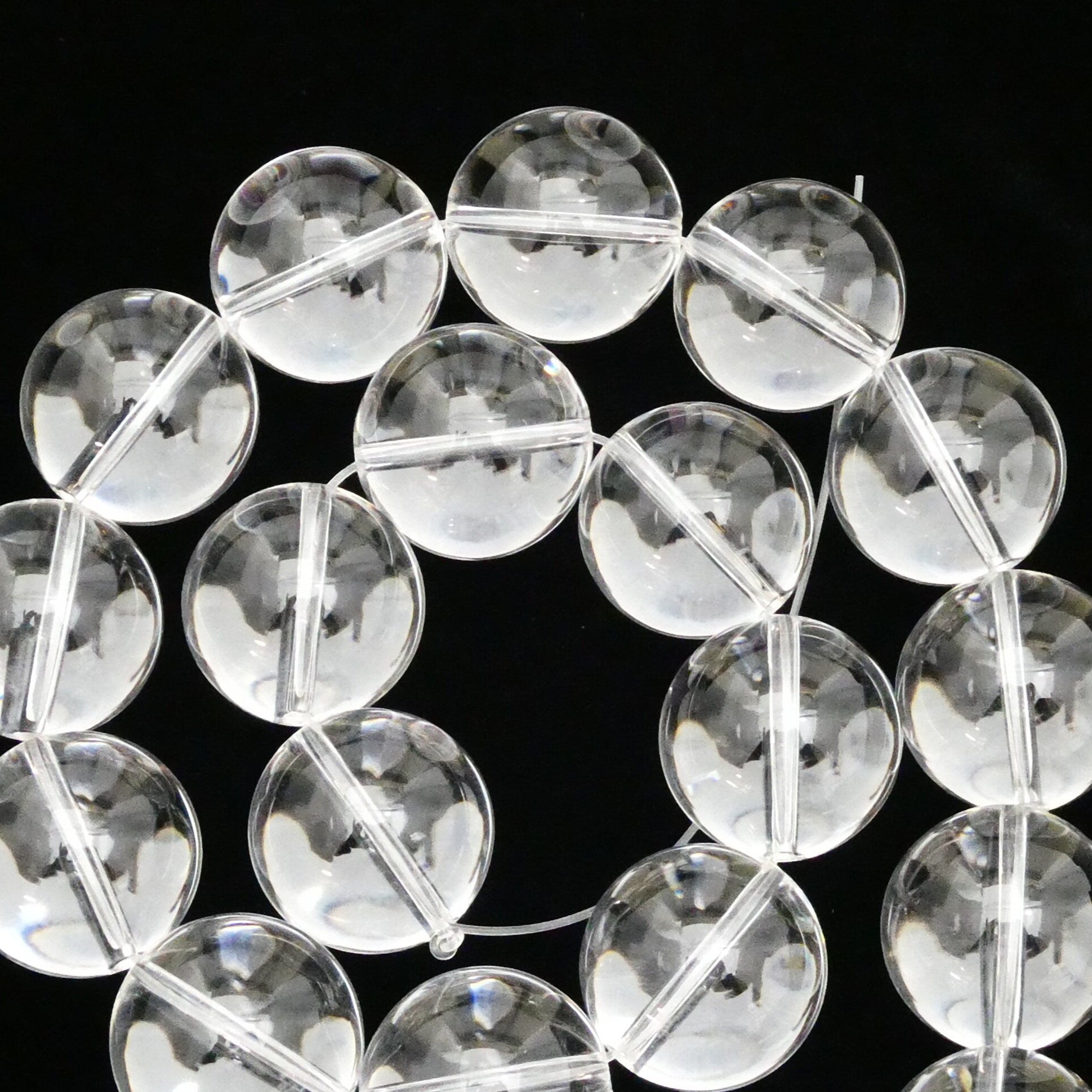 Crystal Quartz AAA Round 23mm Rare Size-0